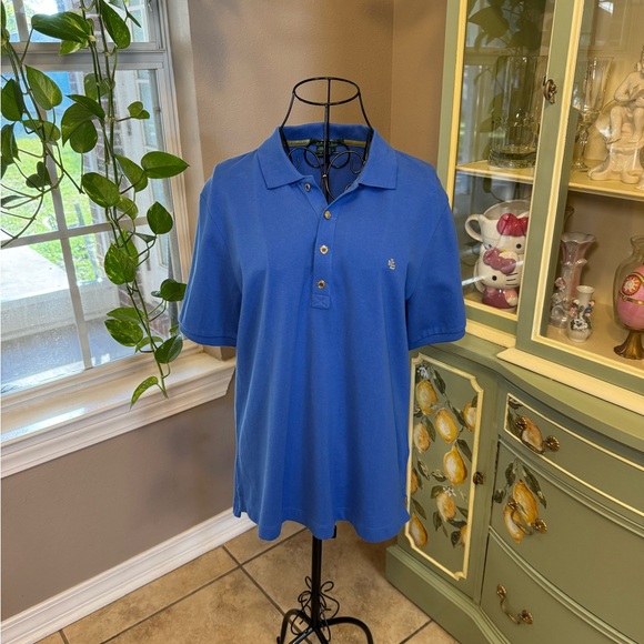 Ralph Lauren Tops - Ralph Lauren Blue Women's Polo Shirt